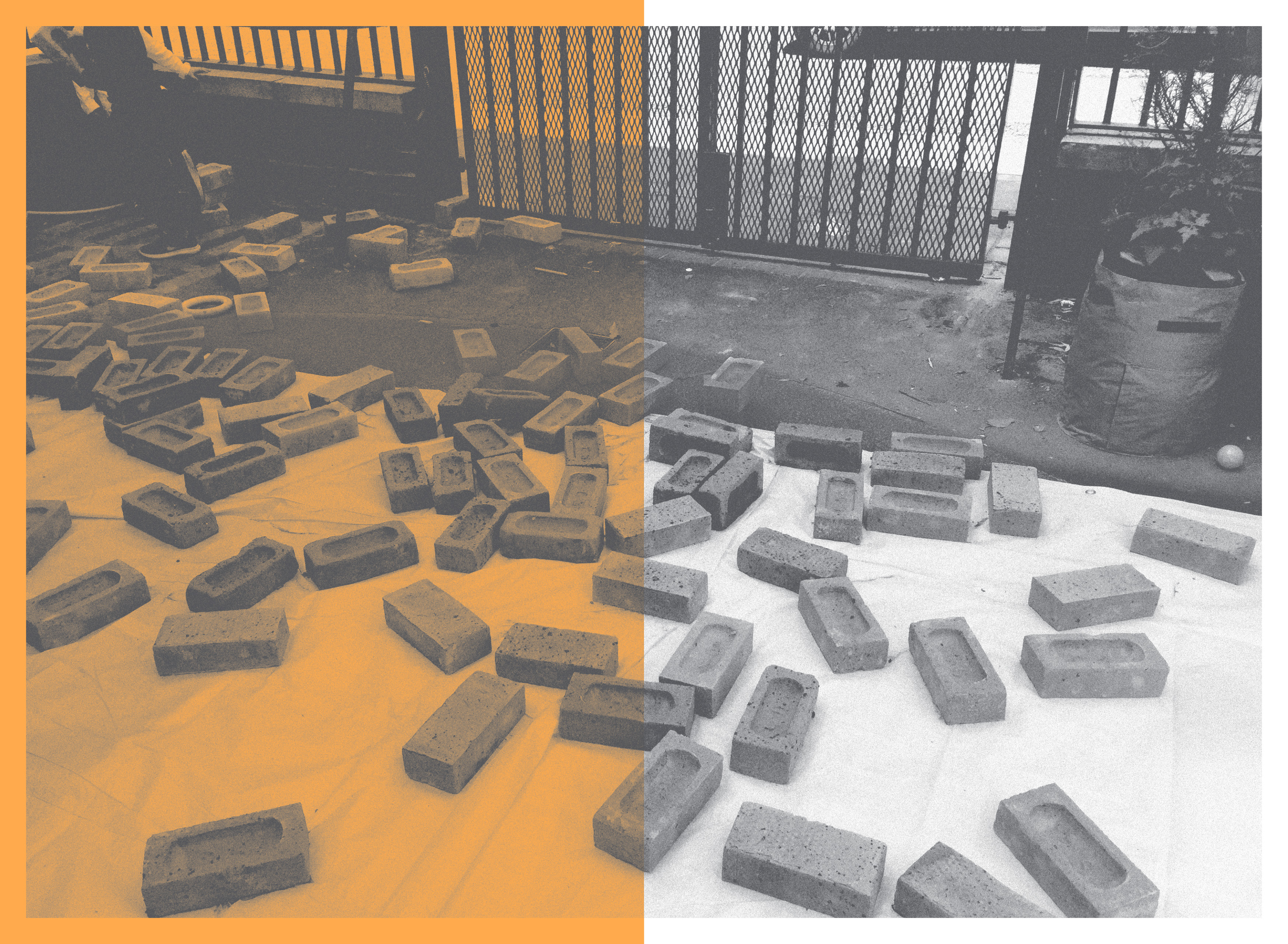 bricks being played with